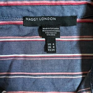 Maggy London striped Shirt Dress